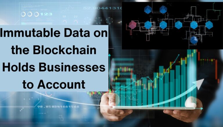 Immutable Data on the Blockchain Holds Businesses to Account